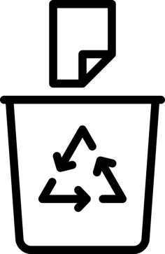 Recycling Bin Outline Svg Vector, Free Vectors File